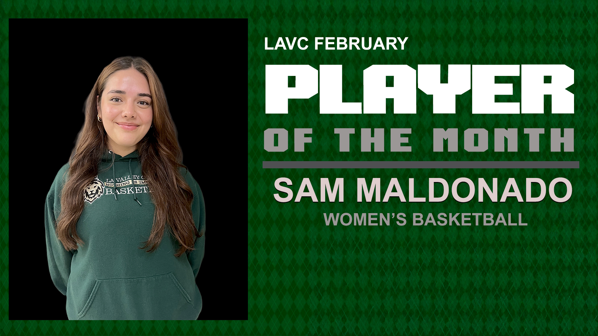 Sam Maldonado, February Player of the Month