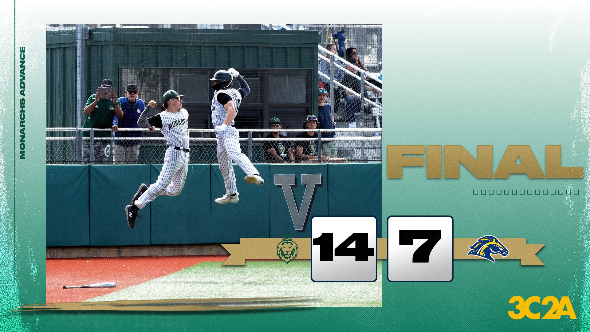 Baseball Sweeps Cypress in First Round of 3C2A Playoffs